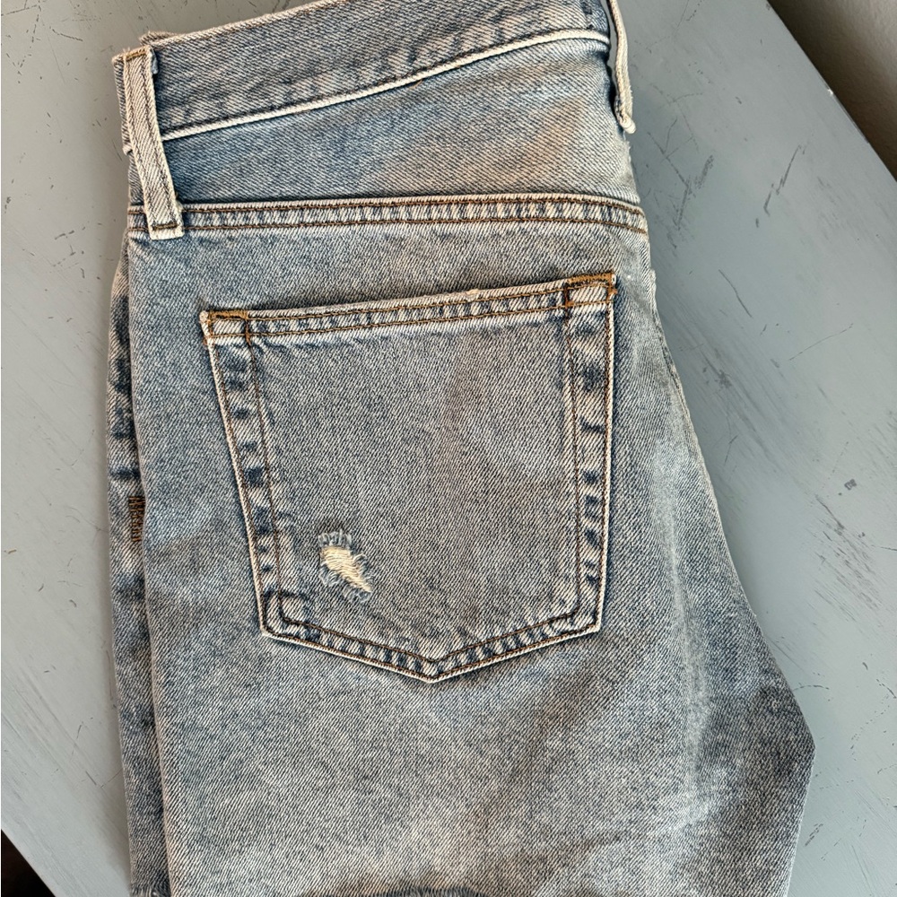 We The Free Gray Distressed Jean Shorts Casual